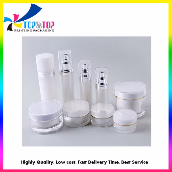 Empty Acrylic Cosmetics Lotion Spray Bottle for Cosmetic Packaging