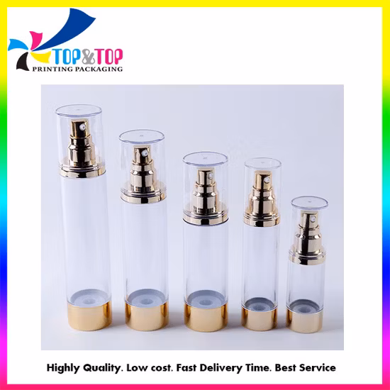 Empty Acrylic Cosmetics Lotion Spray Bottle for Cosmetic Packaging