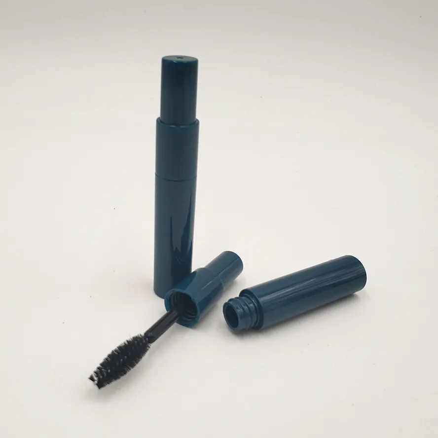 Tubo de rímel de plástico vazio de tamanho mini com escovas para embalagens de cosméticos