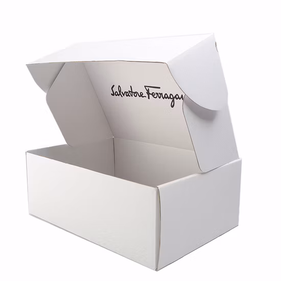 Logotipo preto dentro da impressão de papel impresso personalizado, cosmético, chocolate, lanche, biscoitos, pão, comida para bebê, carne congelada, embalagem, caixa postal branca