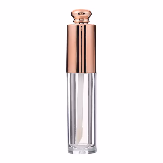Baixo MOQ Amazon Venda Logotipo Impressão 4.5ml Transparente Quadrado Plástico Lip Gloss Tubos Garrafas Vazias Recipientes Cosméticos Tubo de Garrafa de Bálsamo Labial