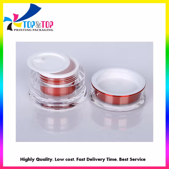 Frasco de spray de loção cosmética acrílica vazia para embalagens de cosméticos