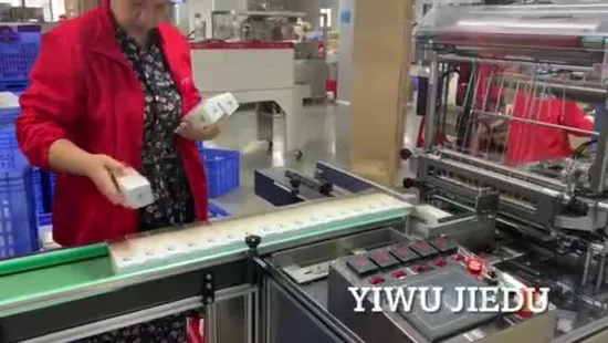 Máquina automática de embalagem/embalagem/embalagem de celofane para perfume cosmético e caixa de pão